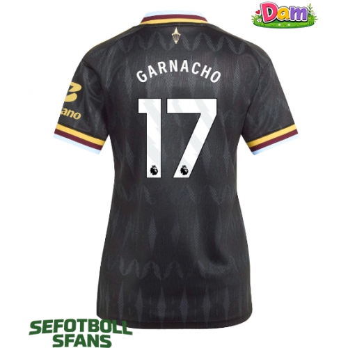 Aston Villa Alejandro Garnacho #17 Bortatröja Kvinnor 2026-27 Kortärmad